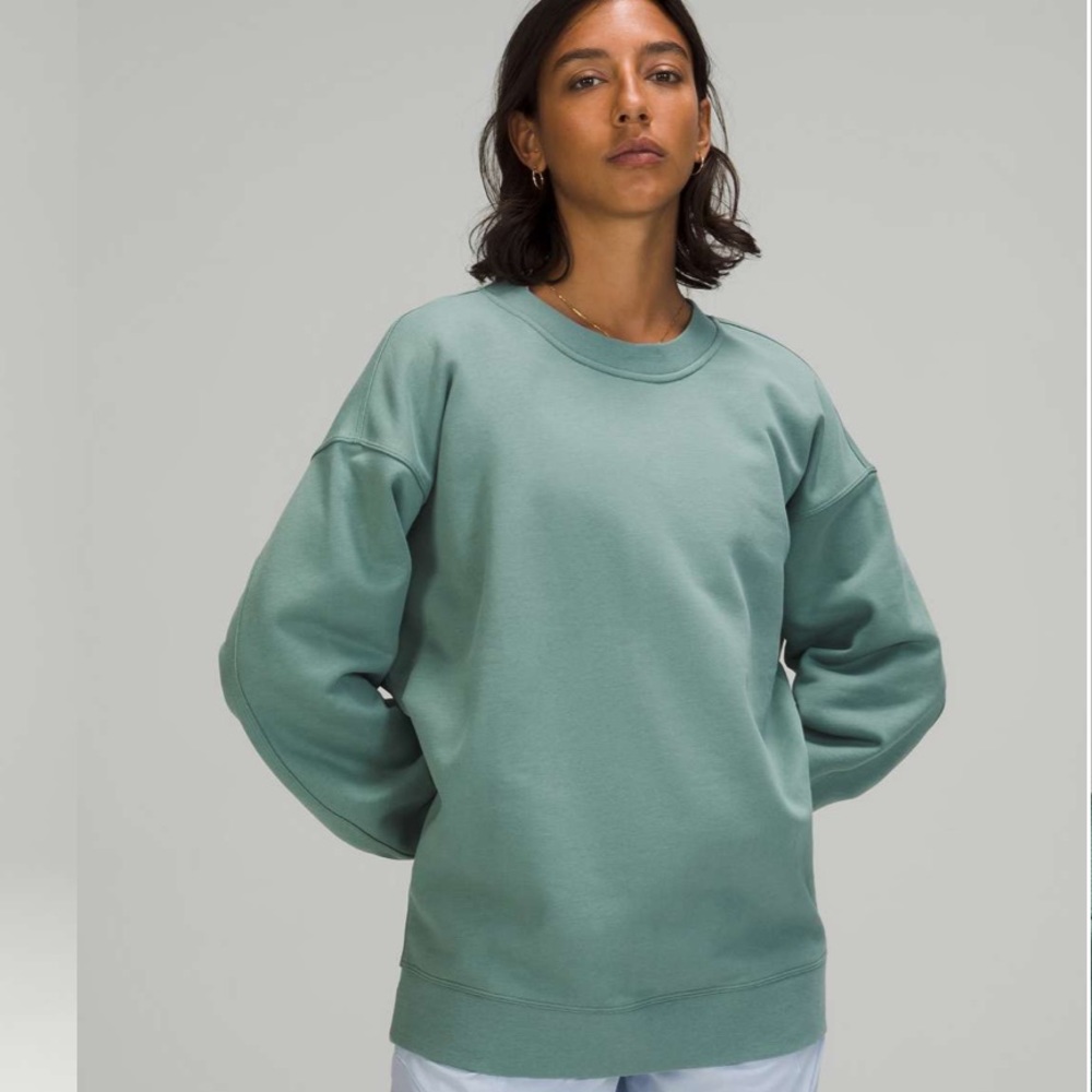 NWT 🍋 Lululemon Tidewater Teal Perfectly Oversized Crew Size 2